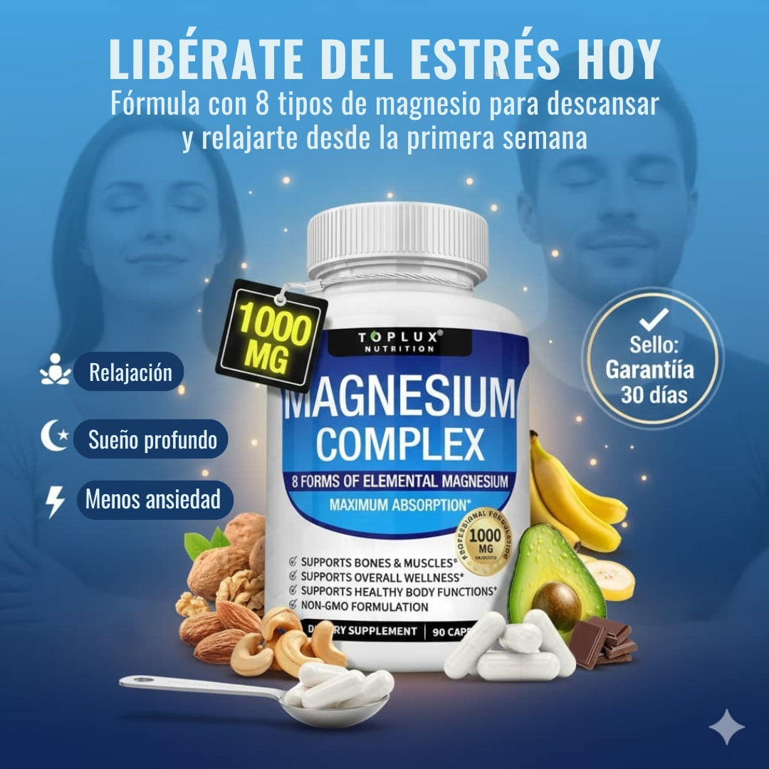 Magnesio Complex – Cápsulas De Alta Absorción Para El Día A Día